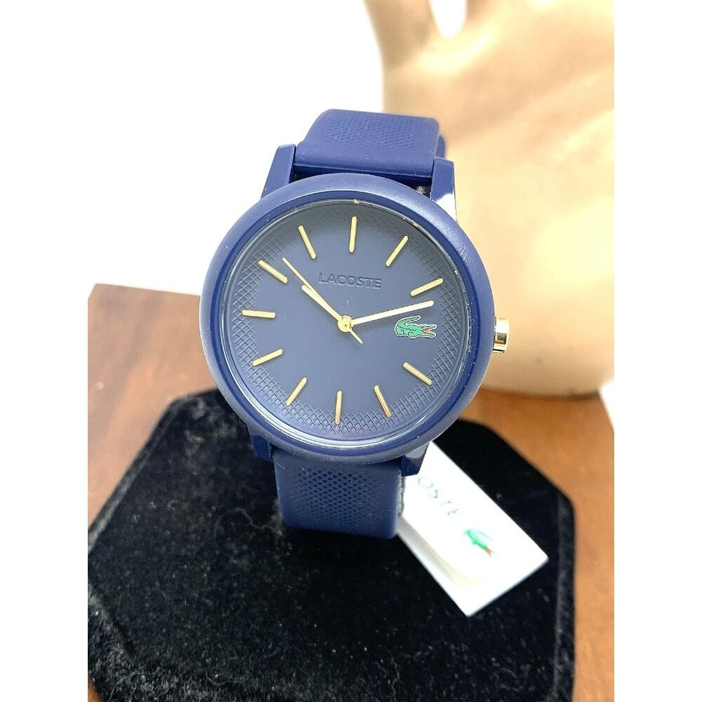 Lacoste Women's Watch 2001271 Quartz Blue Dial Rubber Band Sport Casual 36mm